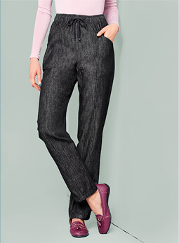 Elasticated Waist Pull On Jeans - LT214